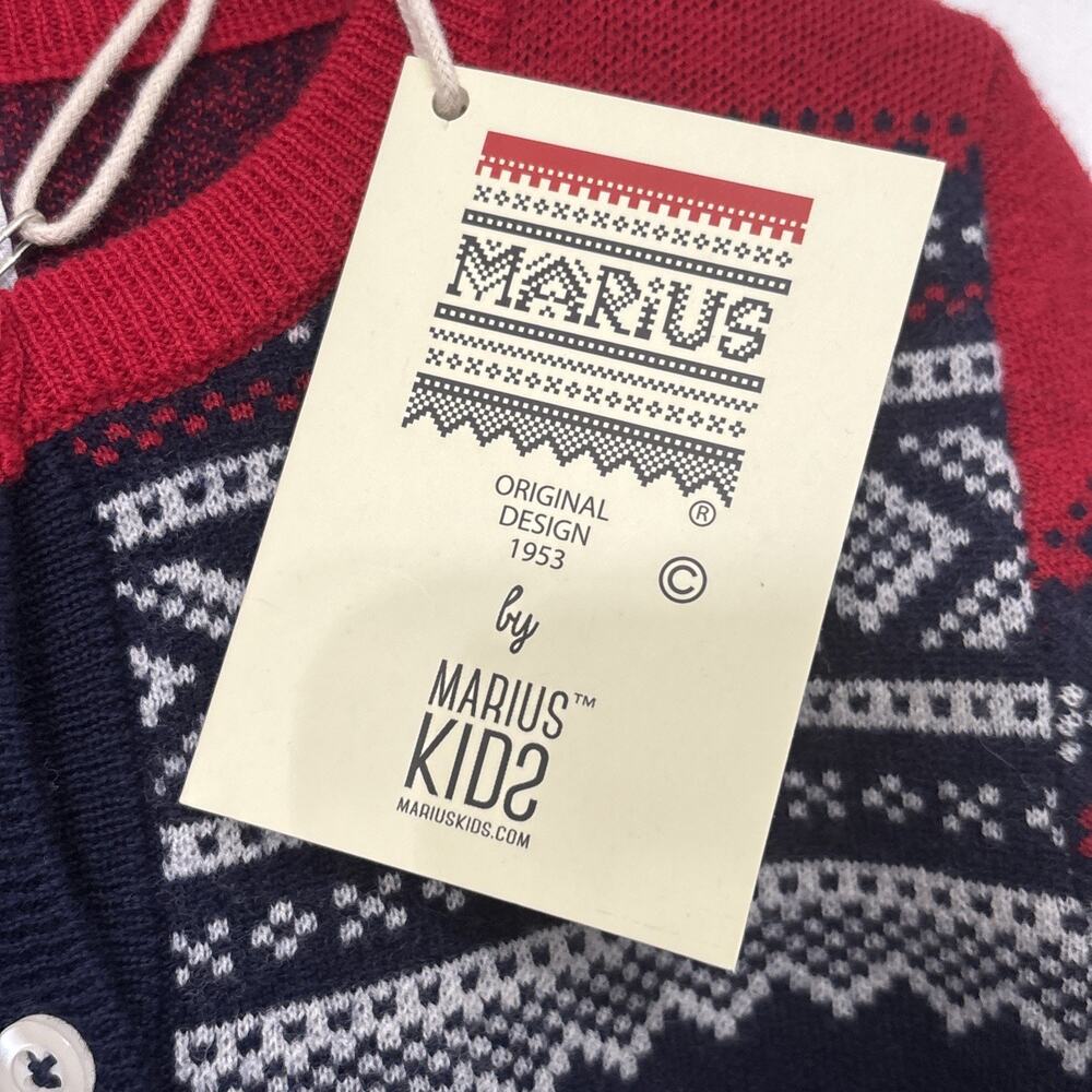 Marius Kids Baby/Toddler Merino Wool Cardigan Top Norway Norwegian Size 18-24M - Picture 8 of 10